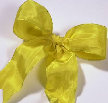 Lyon French Wired Ribbon - Yellow LARGE