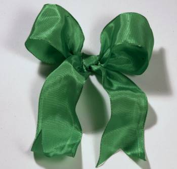 Lyon French Wired Ribbon - Green LARGE