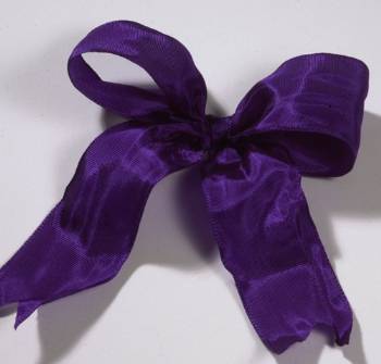 Lyon French Wired Ribbon - Purple LARGE