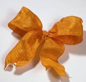 Lyon French Wired Ribbon - Mandarin THUMBNAIL