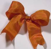 Lyon French Wired Ribbon - Tangerine THUMBNAIL