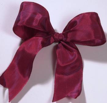 Lyon French Wired Ribbon - Ruby Red LARGE