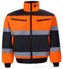 Orange/Black Safety Reversble Jacket SWATCH