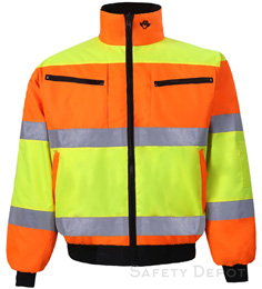 300C-3 Class 3 Reversible Bomber Safety Jacket THUMBNAIL