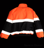 Orange/Black Safety Reversble Jacket SWATCH