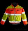 Safety Depot- Hi Viz Orange/Yellow Safety Jacket SWATCH