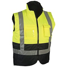 frV360C-2 Hi Vis Reversible Safety Vest Body Warmer THUMBNAIL