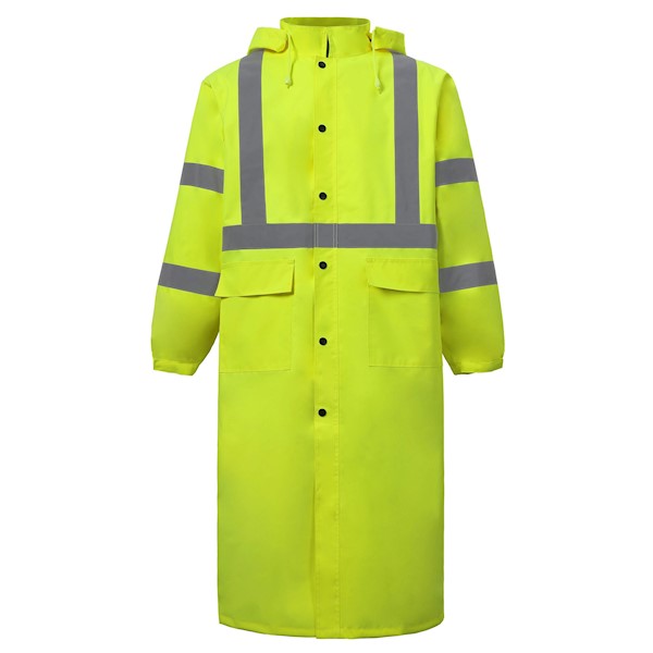 Class 3 Yellow Reflective Rain Coat MAIN