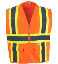 Class 2 Safety Vest 7038C-2 Hi Vis with pockets THUMBNAIL