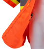 Orange Reflective Safety Vest with Bright Yellow Backing SWATCH