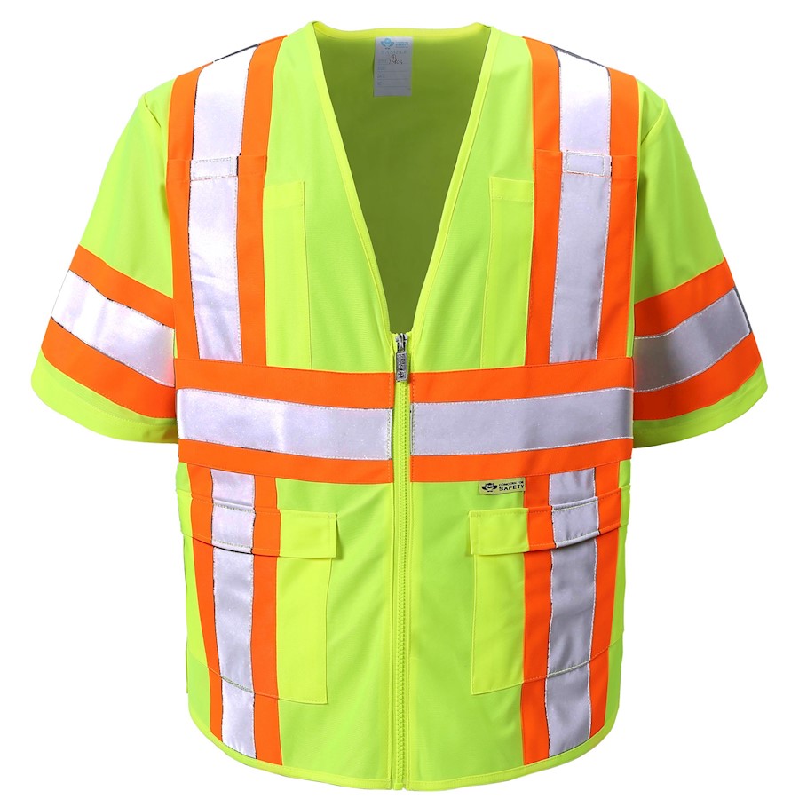 Class 3 Lime/Yellow Safety Vest 7148C3