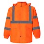 Class 3 Orange Reflective Rain Coat SWATCH