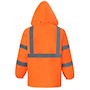 Class 3 Orange Reflective Rain Coat SWATCH