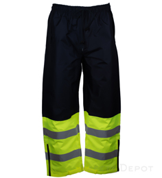 737C-E Reflective Class E Navy/Lime Green Rian Pants THUMBNAIL