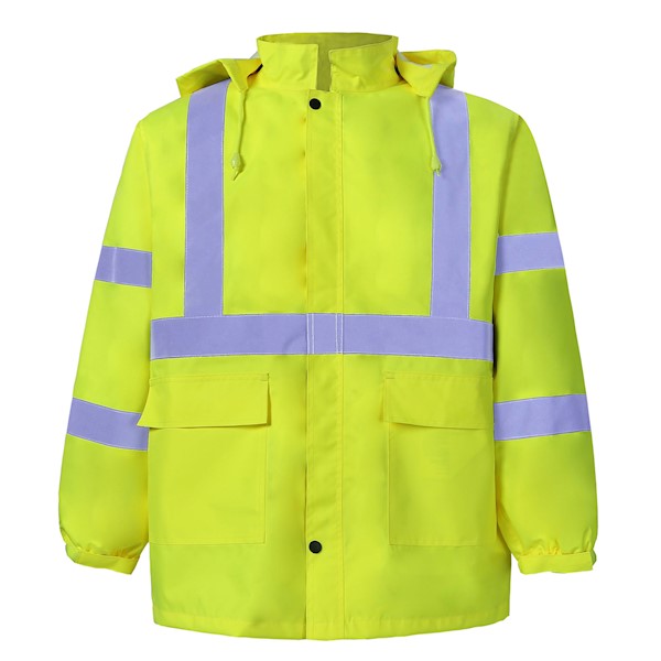 750C-3 Yellow Reflective Rain Gear