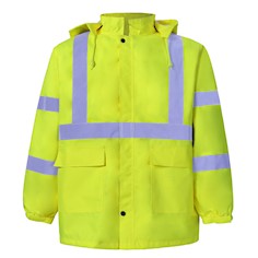 Yellow Reflective Rain Gear THUMBNAIL