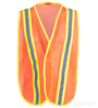 Orange Reflective Economy Safety Vest with Yellow Backing SWATCH