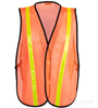 Orange Reflective Economy Safety Vest with High Gloss PVC Tapes SWATCH