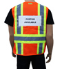 Orange Incident Command Vest Class 2 Mesh SWATCH