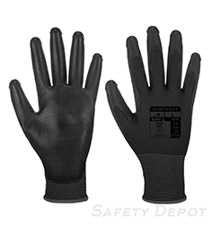 A195 Black 100% breathable touchscreen gloves ANSI cut level A1 THUMBNAIL