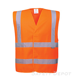 C470 Orange Hi- Safety Vest-Safety Depot SWATCH