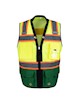 SV544-GR Two Toned Class 2 Safety Vest (Green Bottom) SWATCH