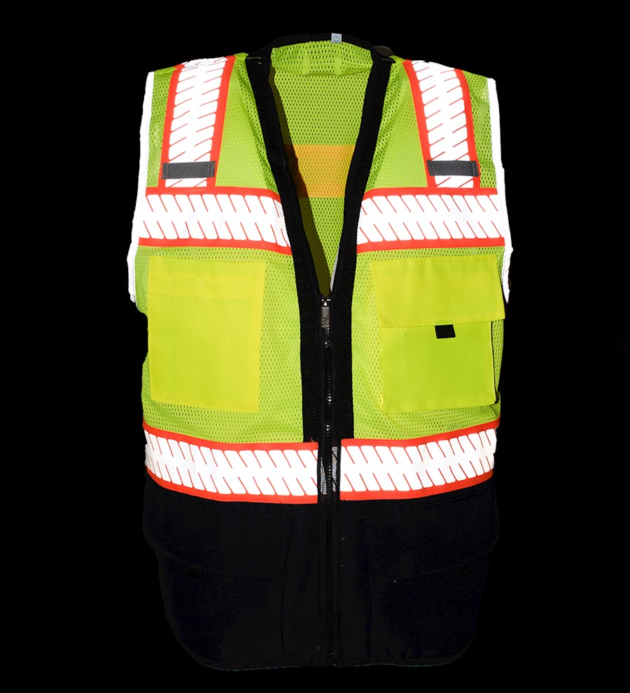 Lime Navy Blue Bottom Safety Vest PG1000LM