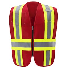 Professional Grade Incident Command Vest  100% Polyester Zipper Closure multiple pockets mic radio tab THUMBNAIL