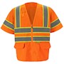 Orange Class 3 Mesh Safety Vest with Yellow Trim SWATCH