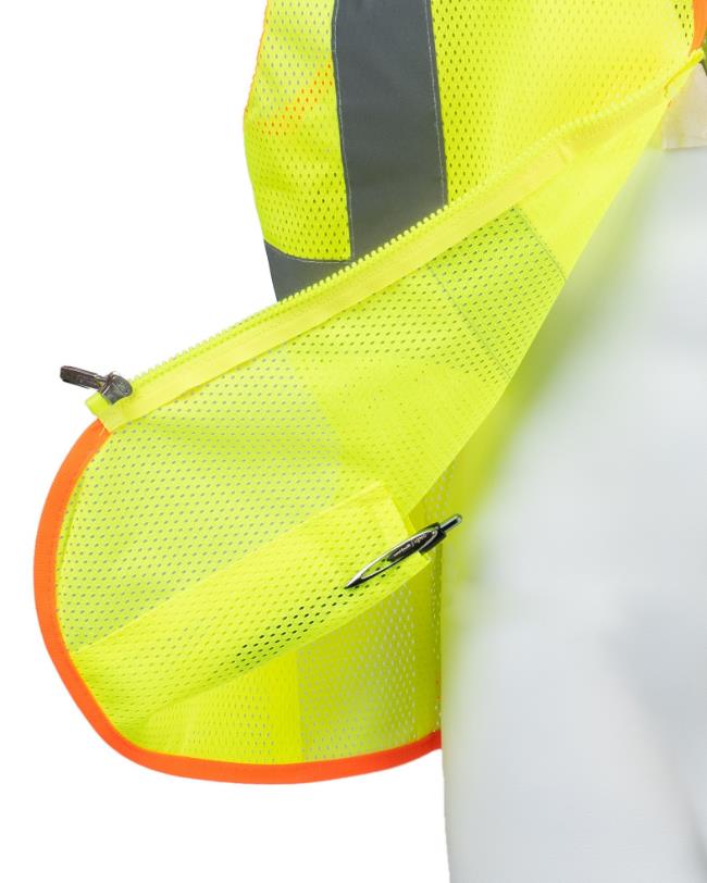 Yellow Mesh Class 2 Safety Vest MZ529C-2