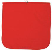 OH16-C Red Cotton Overhang Truck Flag 16" x 16" THUMBNAIL