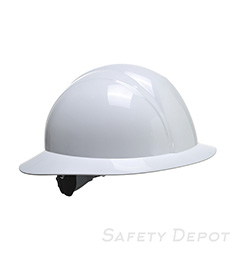 PS52 White Full Brim Future Hard Hat lightweight PP shell THUMBNAIL