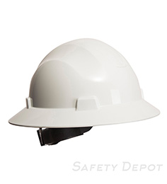 PS56 White Full Brim Premier Hard Hat THUMBNAIL