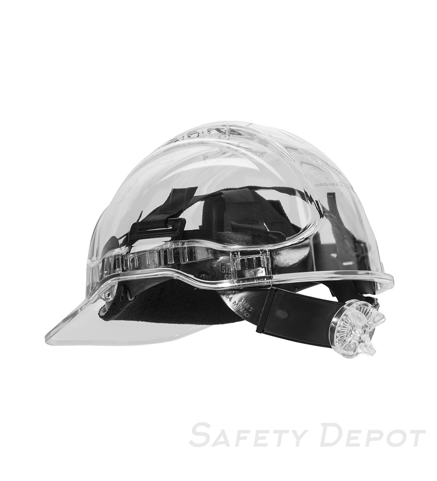 PV60 Clear Peak View Ratchet Hard Hat Vented MAIN