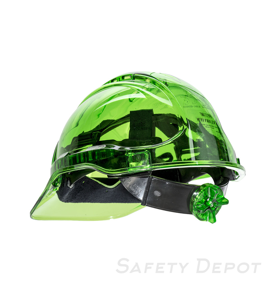 PV60 Green Peak View Ratchet Hard Hat Vented MAIN