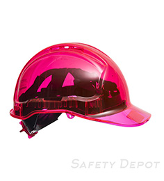 PV60 Pink Peak View Ratchet Hard Hat Vented SWATCH