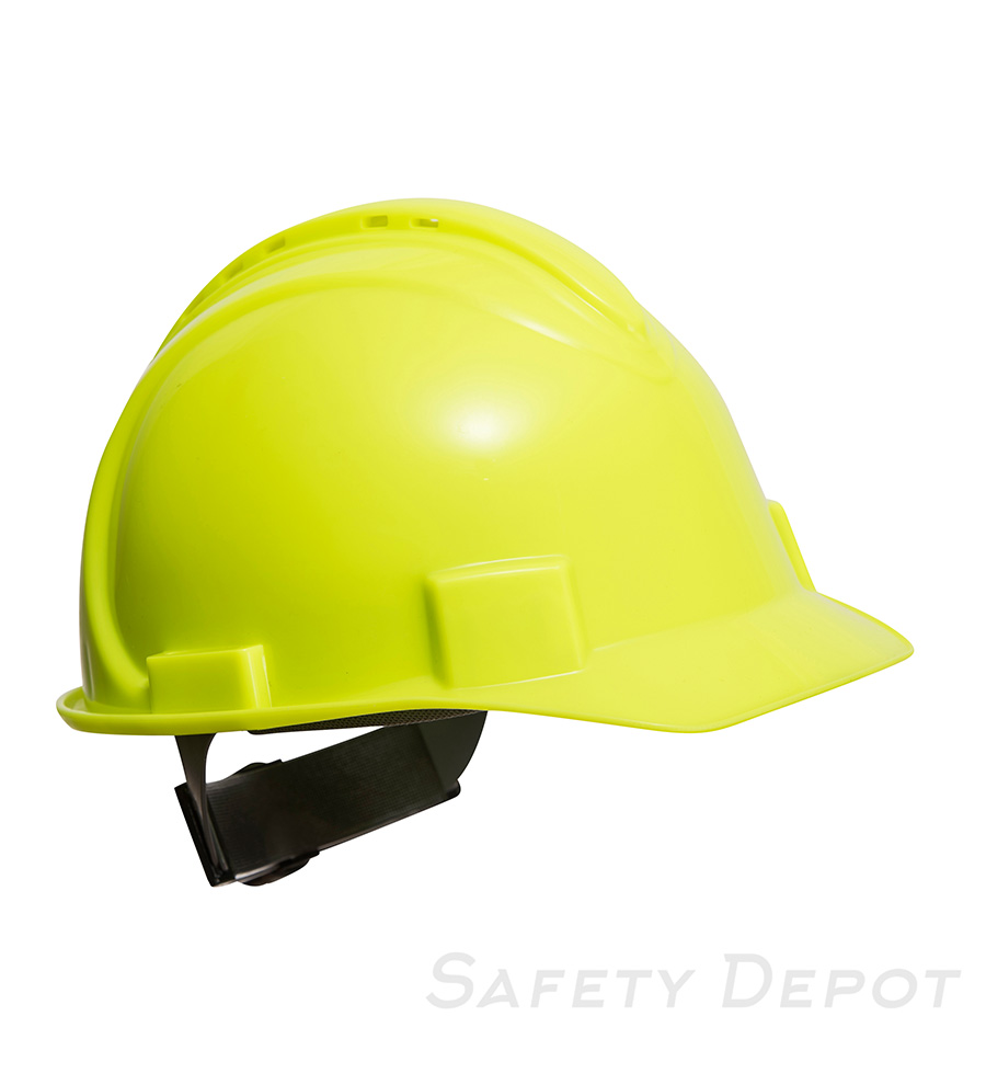 PW02 Yellow Safety Pro Hard Hat Vented MAIN