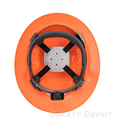 PW52 Orange Full Brim Premier Hard Hat Vented SWATCH