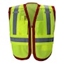 Public work Safety Vest PWB505-Red SWATCH