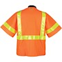 Orange Class 3 Safety Vest with Yellow Reflective Stripe SWATCH