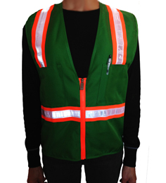 SD308-GR-XS Green Petite Safety Vest THUMBNAIL