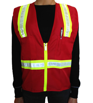 Red Petite safety vest MAIN