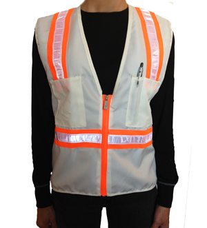 white work vest