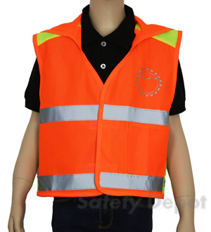 Children's Orange Reflective Vest MAIN