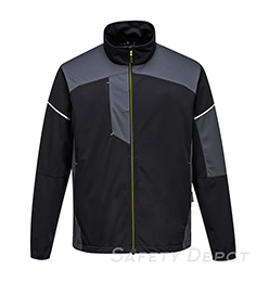 T620 Black/Zoom Gray PW3 Flex Shell Jacket 6 pockets windproof water resistant THUMBNAIL