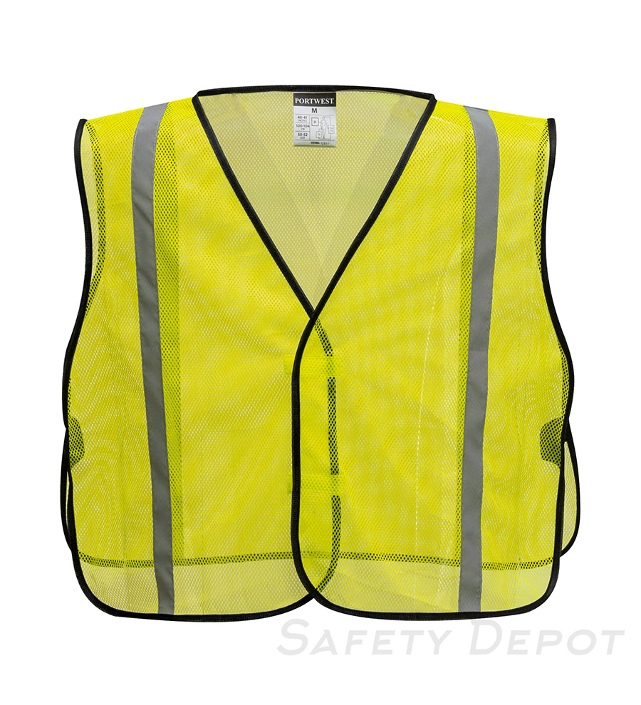 US390 Yellow Economy Non ANSI Mesh Vest MAIN