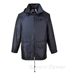 US440 Navy Classic Rain Jacket Lightweight 2 Pockets THUMBNAIL