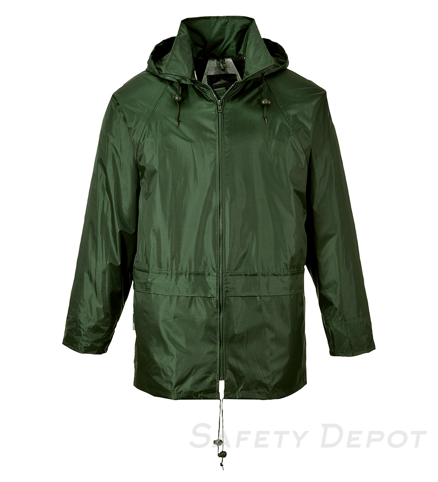 US440 Olive Green Classic Rain Jacket MAIN