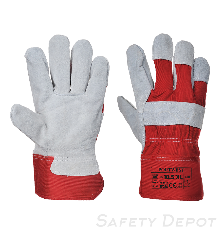 A220 - Premium Chrome Rigger Glove Red MAIN