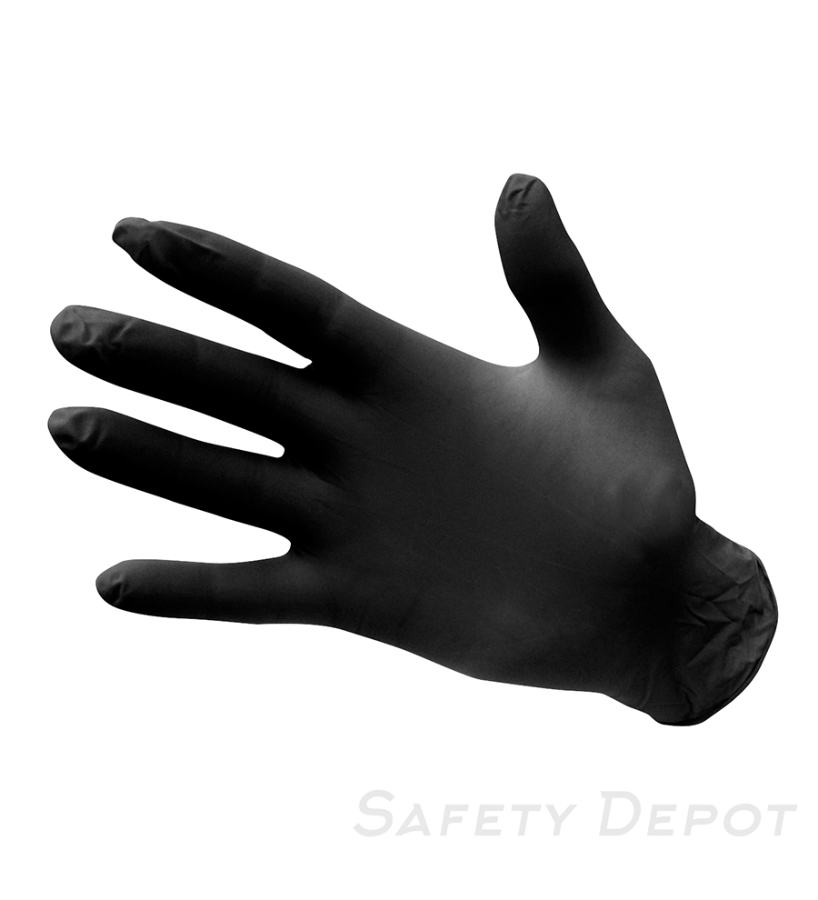 A925 - Powder Free Nitrile Disposable Glove Black MAIN